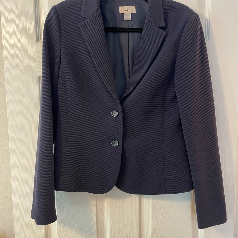 LOFT Navy Blue Tailored Blazer